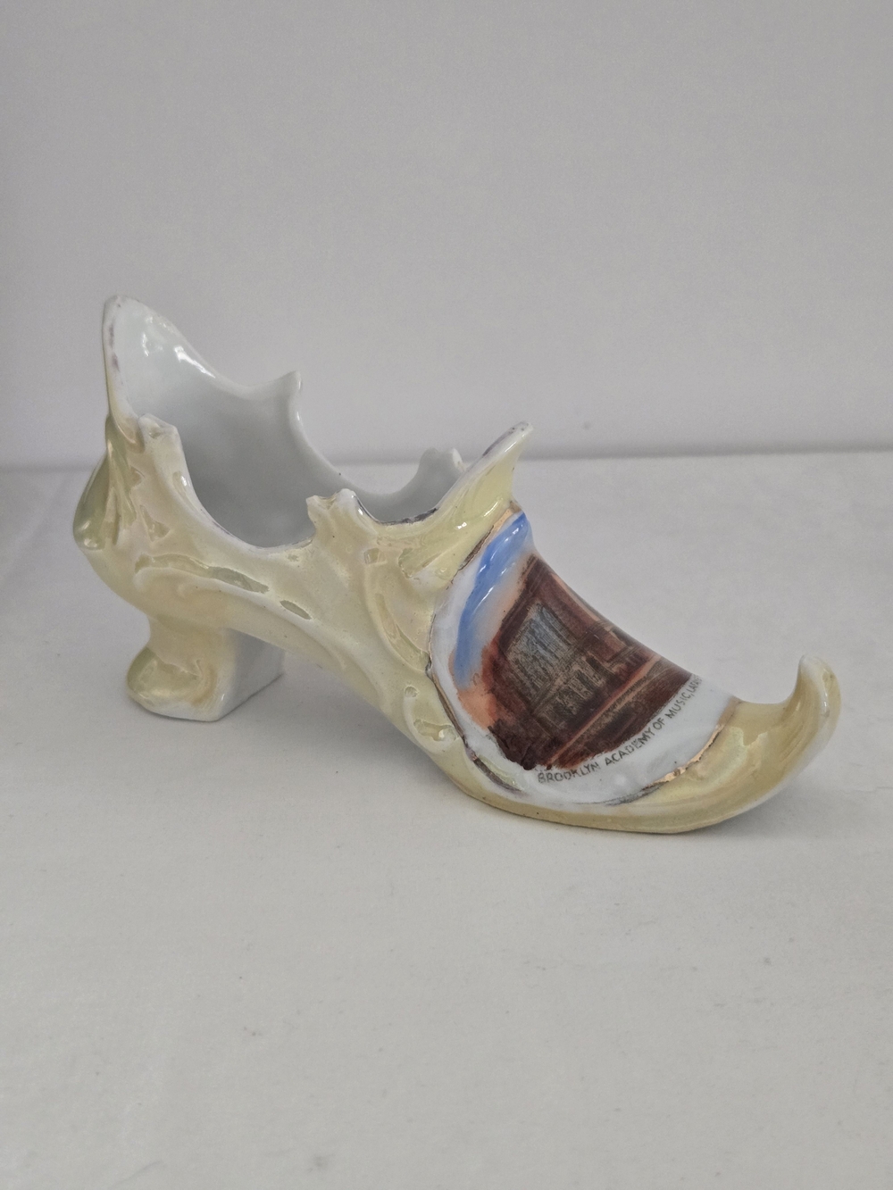 Vintage Porcelain Women's Souvenir Trinket Shoe